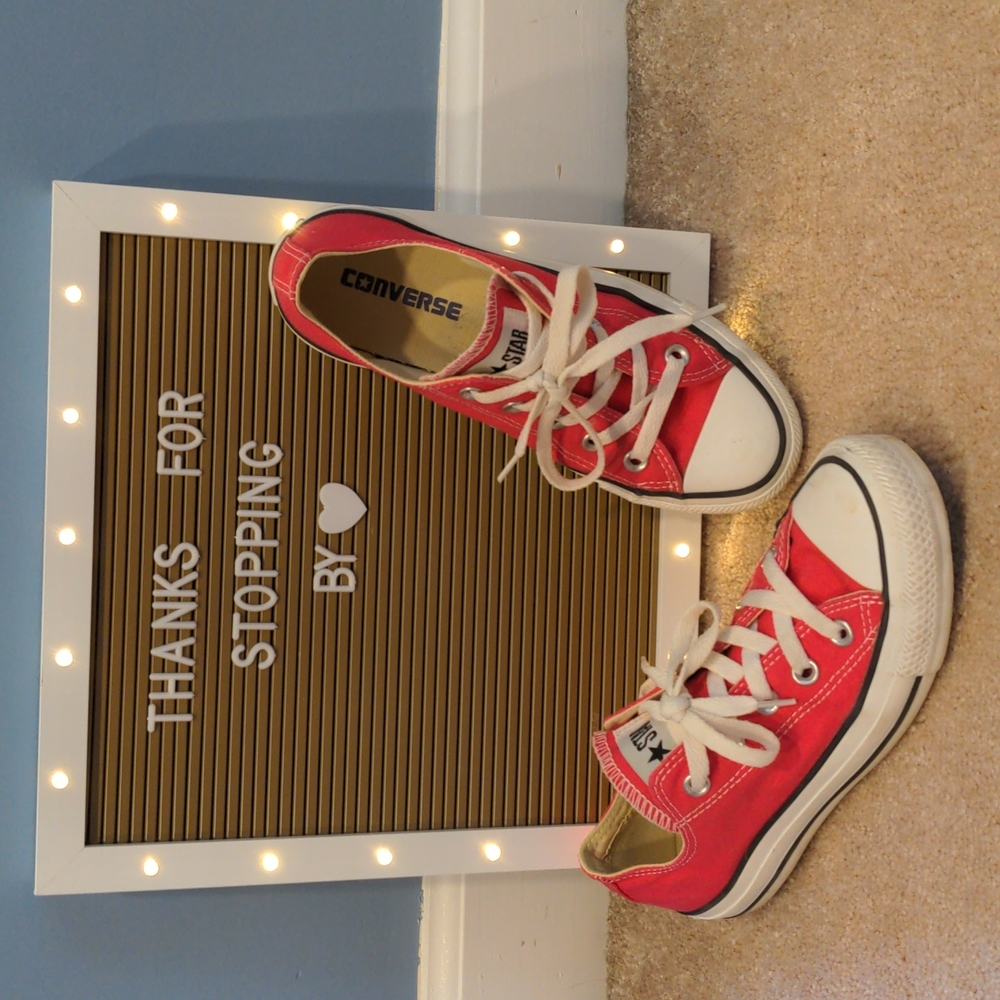 Hot pink Converse All Star women's size 6
